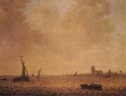 Jan van Goyen View of Dordrecht across the river Merwede Spain oil painting artist
